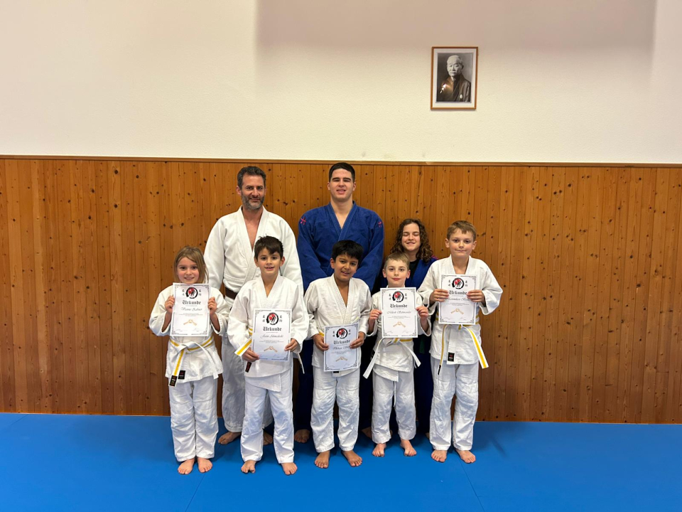 Gratulation zur bestandenen Kyu-Prüfung