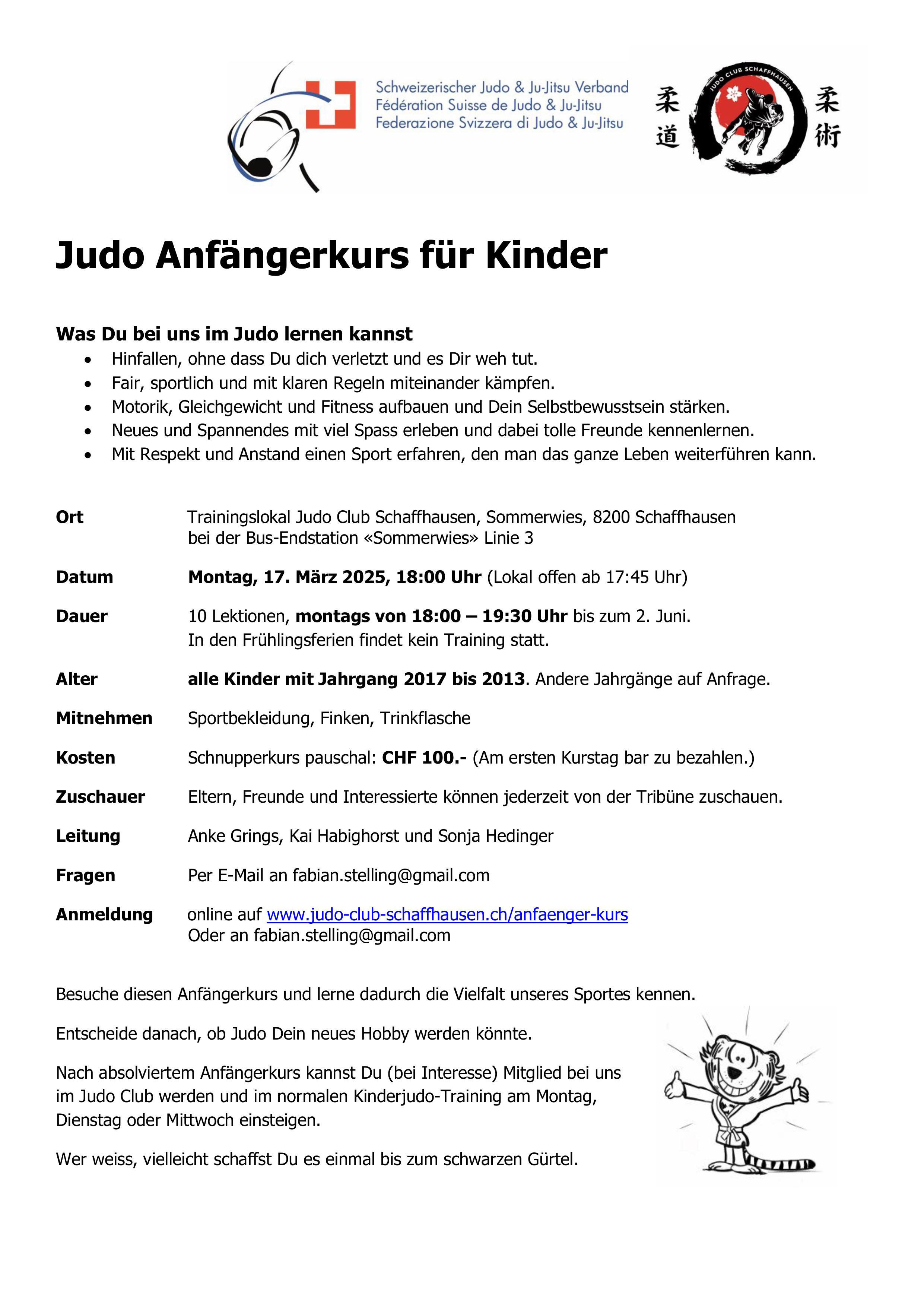 202503 Flyer Anfaengerkurs