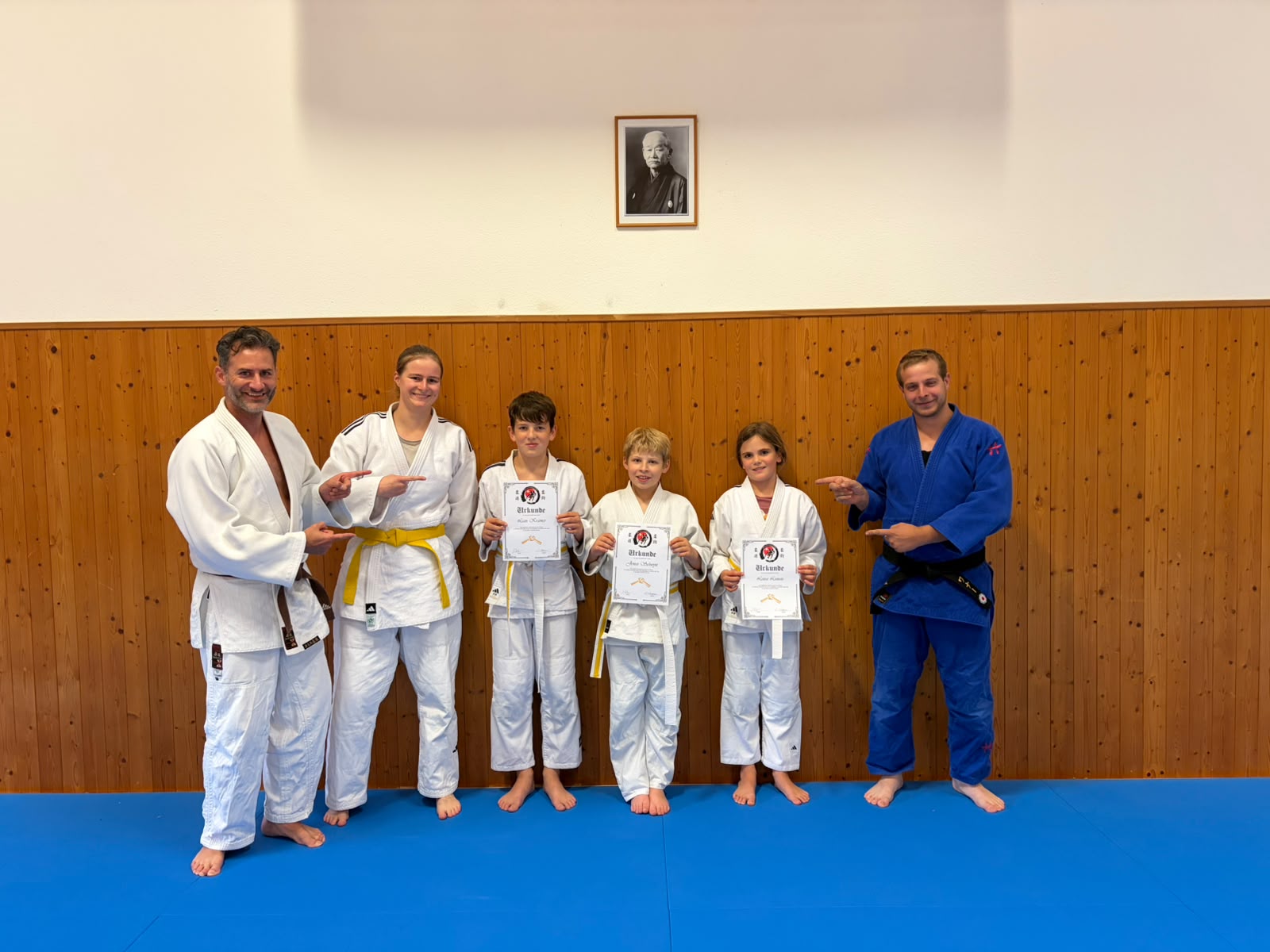 Gratulation zur bestandenen Kyu-Prüfung